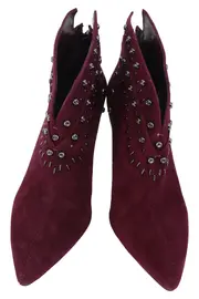 Vorschaubild 2 von Stiefelette Damen Gr. 38.5 Lila Elegant Nieten High Heels