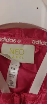 Vorschaubild 6 von Neo Label Windbreaker Jacke Damen Gr. XXS Pink Logo-Print