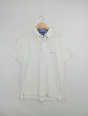 Vorschaubild 2 von Herren Poloshirt Gr. 50/L Weiß Casual Baumwolle
