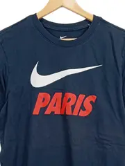 Vorschaubild 2 von Paris Saint-Germain T-Shirt Herren Gr. 48/M Blau PSG Logo Print Baumwolle
