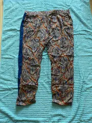 Vorschaubild 2 von Stoffhose Damen Gr. 42 Baumwolle Boho Muster Mehrfarbig