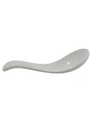 Vorschaubild 1 von Porzellan Löffel Weiß 15cm Suppenlöffel Asianlöffel