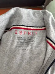 Vorschaubild 4 von Damen Sweatjacke Gr. 38/M Grau Sportlich Baumwolle Reißverschluss