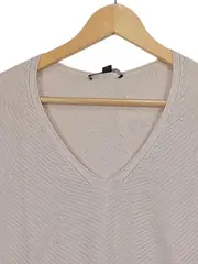 Vorschaubild 3 von Damen Pullover Strickshirt Beige Gr. 36/S