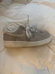 Vorschaubild 2 von Air Force 1 Low Damen Sneaker Beige Wildleder Gr. 39 Sherpa