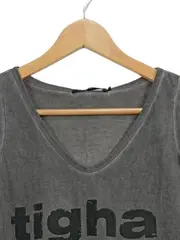 Vorschaubild 4 von Damen T-Shirt Löwenmotiv Grau Vintage Look Gr. XS 34