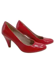Vorschaubild 1 von Tamaris Damen Pumps Rot Lackleder Gr. 36 High Heels Klassisch