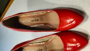 Vorschaubild 2 von Tamaris Damen Pumps Rot Lackleder Gr. 36 High Heels Klassisch