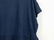 Vorschaubild 4 von Damen T-Shirt Bluse Gr. 44/46 Blau Lochstickerei Rüschen