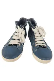 Vorschaubild 2 von Damen Sneaker low Gr. 36 Blau Sterne Glitzer Schnürschuhe Casual