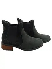 Vorschaubild 1 von Damen Chelsea Boots Stiefeletten Wildleder Schwarz Gr. 36