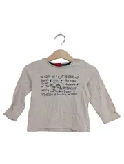 Vorschaubild 1 von Baby Langarmshirt Gr. 80 Beige Affen Weltraum Motiv
