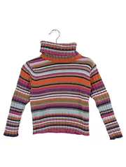 Vorschaubild 1 von Kinder Rollkragenpullover gestreift Gr. 92/98 Mehrfarbig Baumwolle