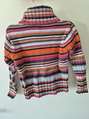 Vorschaubild 2 von Kinder Rollkragenpullover gestreift Gr. 92/98 Mehrfarbig Baumwolle