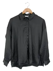 Vorschaubild 1 von Damen Bluse Schwarz Elegant Gr. 36/S Langarm