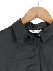 Vorschaubild 2 von Damen Bluse Schwarz Elegant Gr. 36/S Langarm