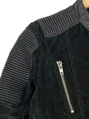 Vorschaubild 2 von Damen Lederjacke Bikerjacke Gr. 36/S Schwarz Modern
