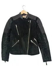 Vorschaubild 1 von Damen Lederjacke Bikerjacke Gr. 36/S Schwarz Modern