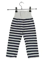 Vorschaubild 1 von Kinder Jogginghose gestreift Gr. 80 Schwarz-Weiß Baumwolle Komfortabel