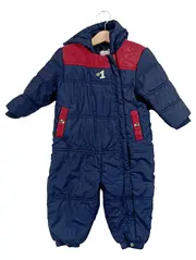 Vorschaubild 1 von Schneeanzug Overall Gr. 80 Blau Rot Kapuze Jungen Baby