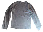 Vorschaubild 2 von Langarmshirt Kinder Gr. 150/152 Grau Meliert Basic Baumwolle