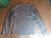 Vorschaubild 4 von Langarmshirt Kinder Gr. 150/152 Grau Meliert Basic Baumwolle