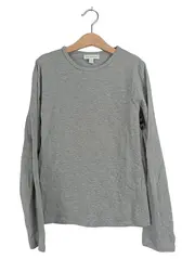 Vorschaubild 1 von Langarmshirt Kinder Gr. 150/152 Grau Meliert Basic Baumwolle
