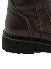 Vorschaubild 3 von Damen Leder Stiefel Braun Gr. 39 Klassisch Reißverschluss