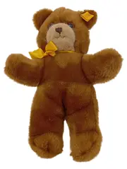 Vorschaubild 1 von Teddybär Plüschtier Kuscheltier braun mit gelber Schleife 25cm