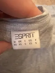 Vorschaubild 5 von Damen T-Shirt Gr. S grau meliert Logo-Print Baumwolle