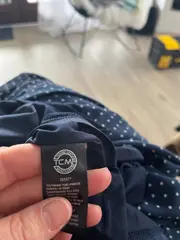 Vorschaubild 3 von TCM Damen Freizeitkleid Gr. 38/M Blau gepunktet Casual