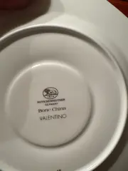 Vorschaubild 3 von Valentino Unterteller Porzellan Geometrisch Beige 19 cm