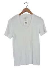 Vorschaubild 1 von Herren V-Neck T-Shirt Gr. 44/XS Weiß