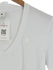 Vorschaubild 2 von Herren V-Neck T-Shirt Gr. 44/XS Weiß