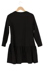 Vorschaubild 2 von Damen Freizeitkleid Gr. 36/S Schwarz Casual Minimalistisch Rüschen