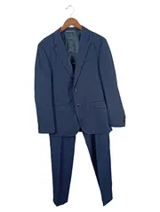 Vorschaubild 1 von Herren Anzug 52/XL Blau Business Sakko Hose Set
