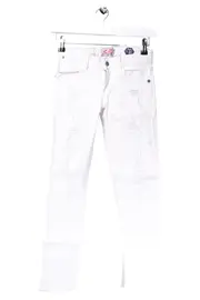 Vorschaubild 1 von Destroyed Jeans Kinder Gr. 146 Weiß Casual Denim Hose