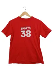 Vorschaubild 1 von Sport T-Shirt Kinder Gr. 164 Rot mit Schriftzug