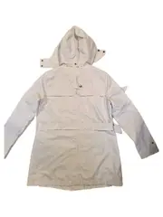 Vorschaubild 2 von Damen Trenchcoat Kapuze Gr. 40 Beige Klassisch Gürtel