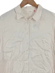 Vorschaubild 2 von Damen Hemdbluse Gr. 38 M Beige Business Langarm Uni