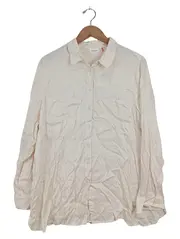 Vorschaubild 1 von Damen Hemdbluse Gr. 38 M Beige Business Langarm Uni