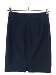 Vorschaubild 2 von Bleistiftrock Damen 36/S Schwarz Schurwolle Business Elegant Midi