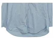 Vorschaubild 3 von Damen Hemdbluse Blau Gr. XS 34 Baumwolle Langarm Basic