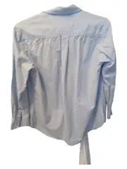 Vorschaubild 6 von Damen Hemdbluse Blau Gr. XS 34 Baumwolle Langarm Basic