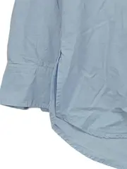 Vorschaubild 2 von Damen Hemdbluse Blau Gr. XS 34 Baumwolle Langarm Basic