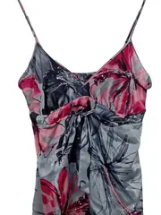 Vorschaubild 2 von Damen Sommerkleid Gr. 40 L Elegant Mehrfarbig Blumenmuster