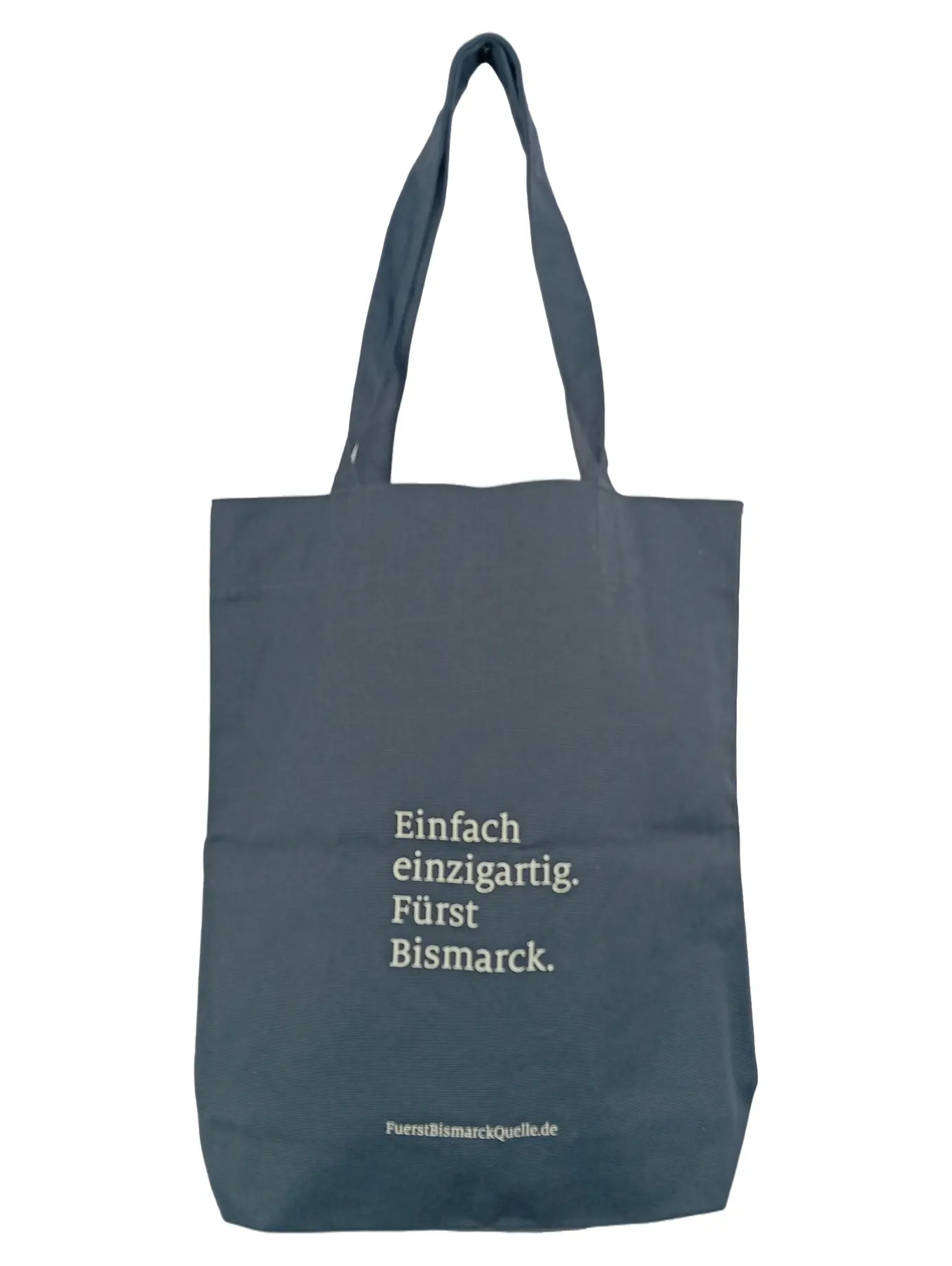 FÜRST Shopper Tasche Damen Grau Baumwolle Logo-Print 39x43cm Casual