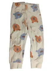 Vorschaubild 2 von Kinder Schlafanzug Pyjama Set Bärenmotiv Gr. 92 Beige Baumwolle