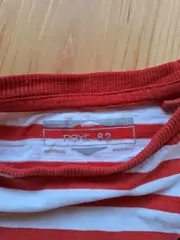 Vorschaubild 3 von Kinder T-Shirt Gr. 110 Ringel Streifen Rot Weiß Totenkopf