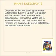 Vorschaubild 4 von Cluedo Duell Edition Gaming Brettspiel Detektivspiel 2 Spieler